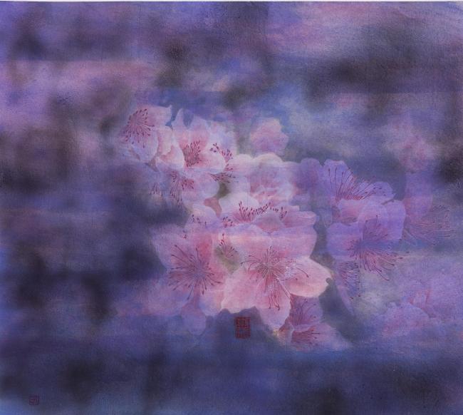 花柔玉静妒紫烟 48cm×43cm 2025年