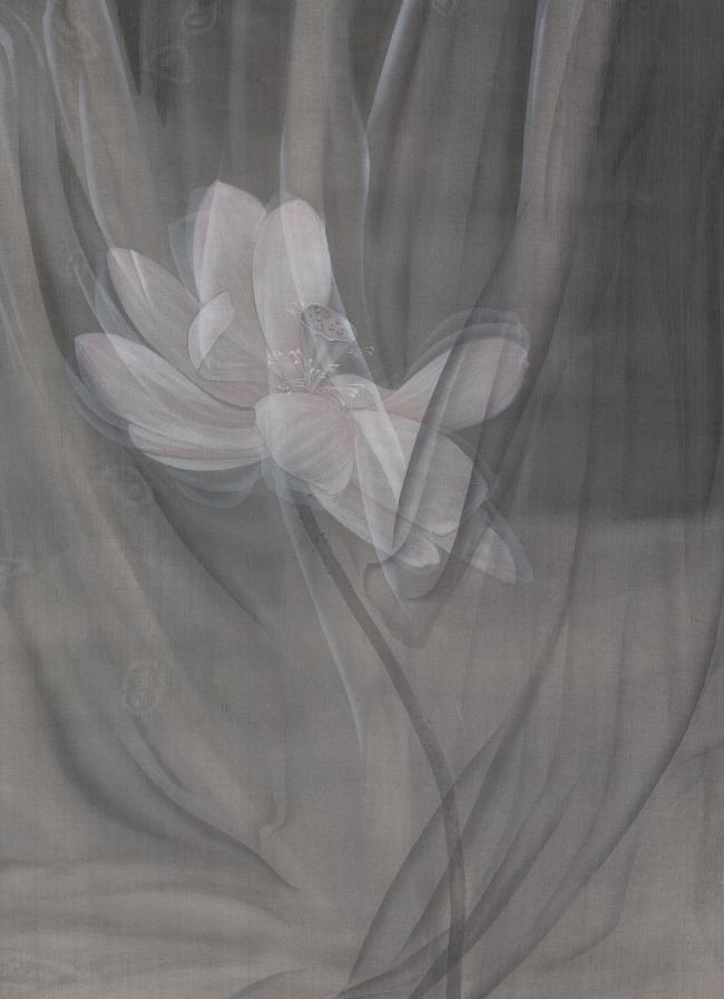 犹如莲花不着水 亦如日月不住空 79×59cm 2025年